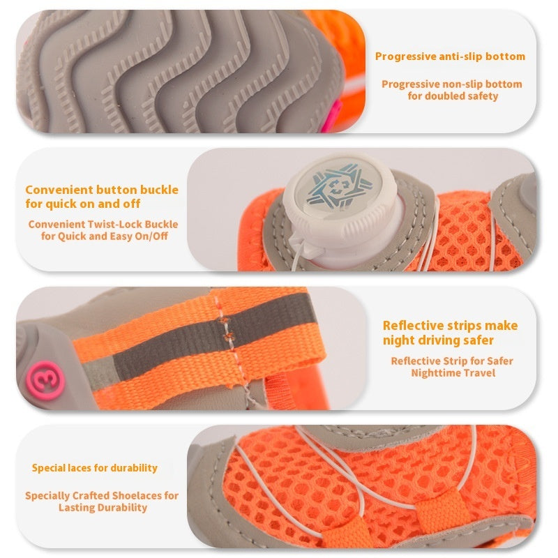 Soft Thin-Bottom Dog Shoes for Small Dogs, Comfortable and Protective