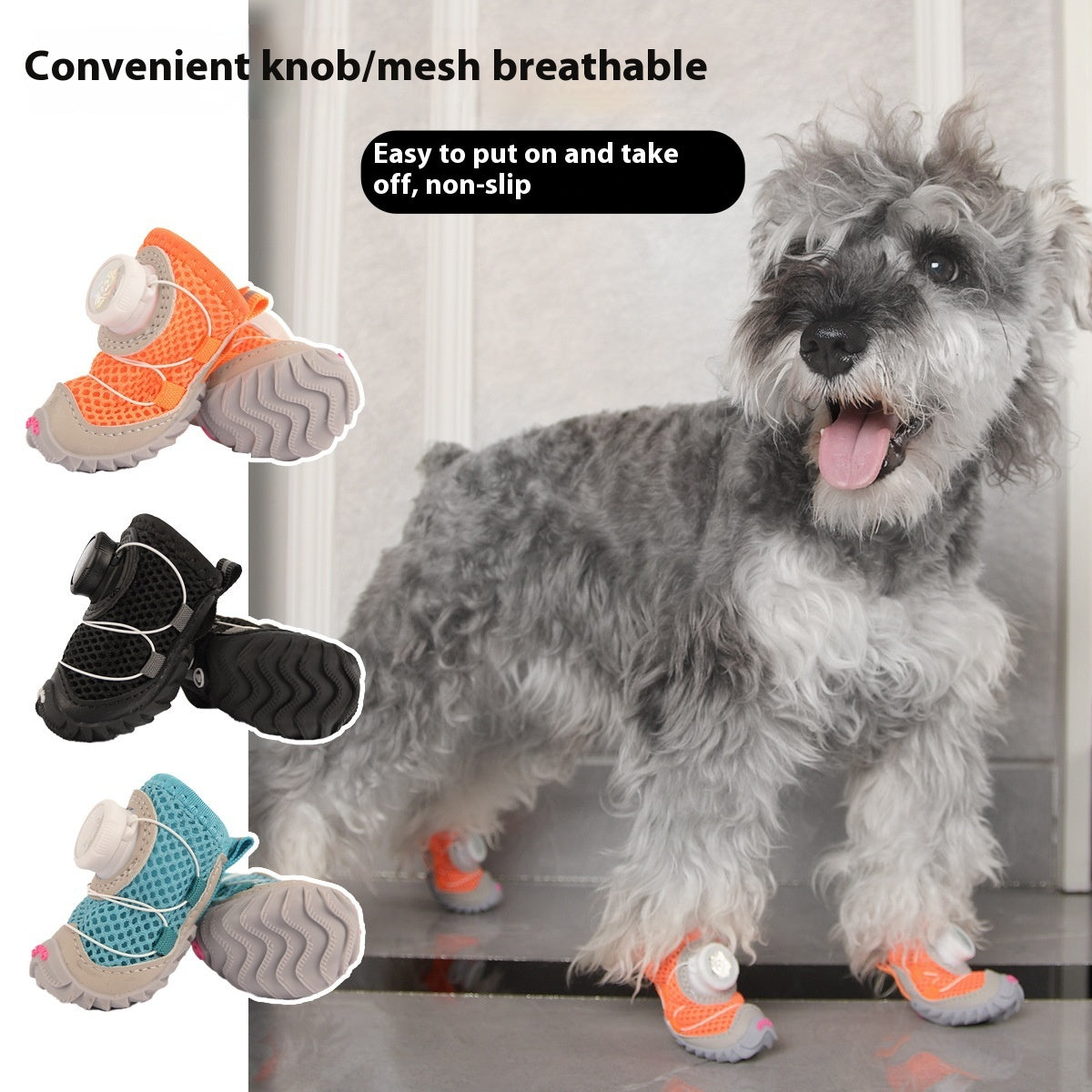 Soft Thin-Bottom Dog Shoes for Small Dogs, Comfortable and Protective