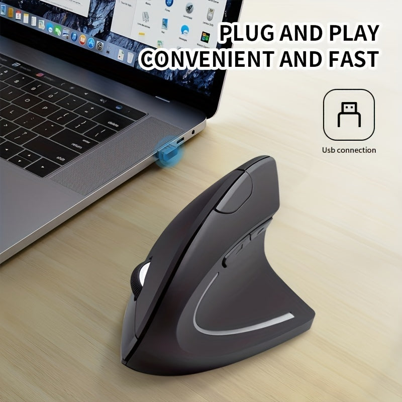 2.4GHz Ergonomic Wireless Mouse with Comfortable Design