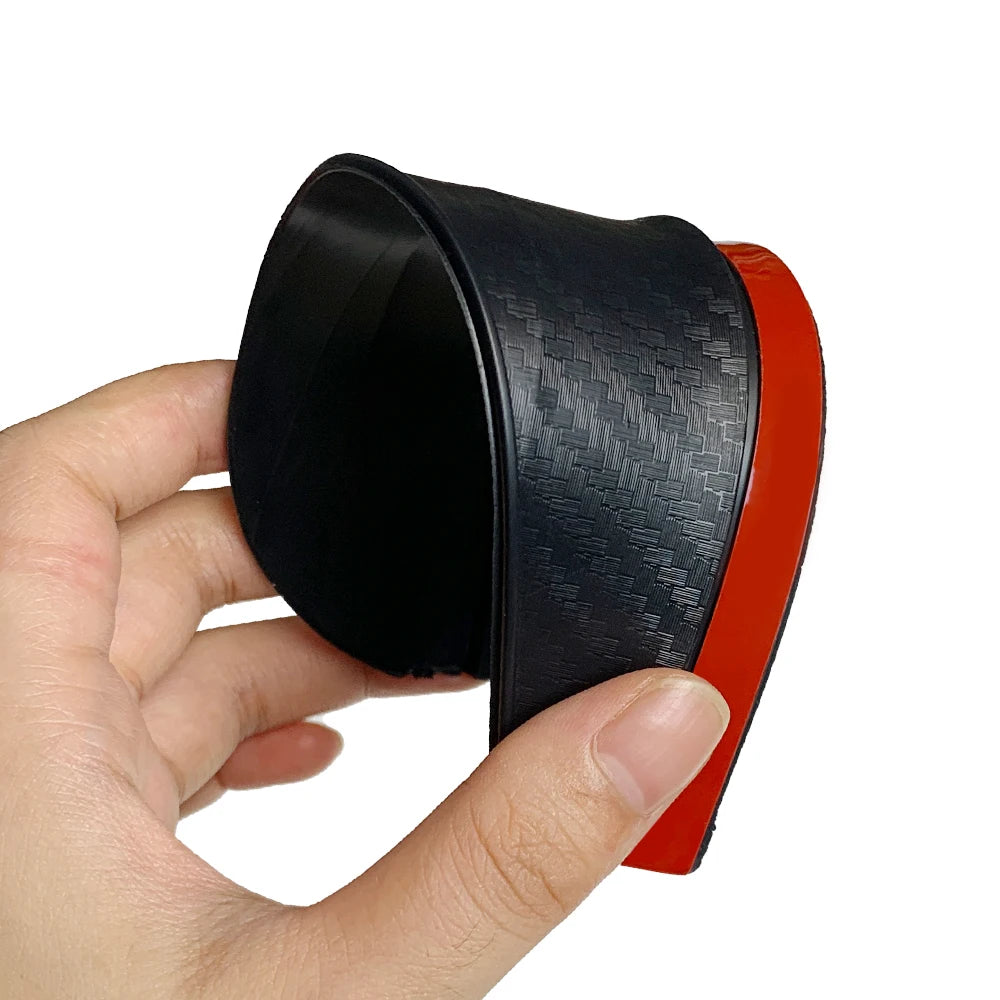 2PCS Carbon Fiber Rearview Mirror Rain Visor Covers for Clear Vision