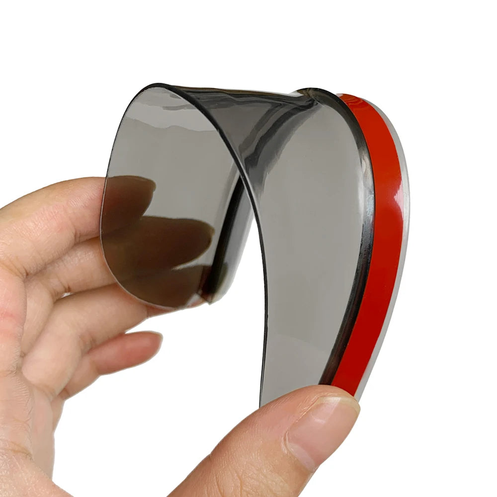 2PCS Carbon Fiber Rearview Mirror Rain Visor Covers for Clear Vision