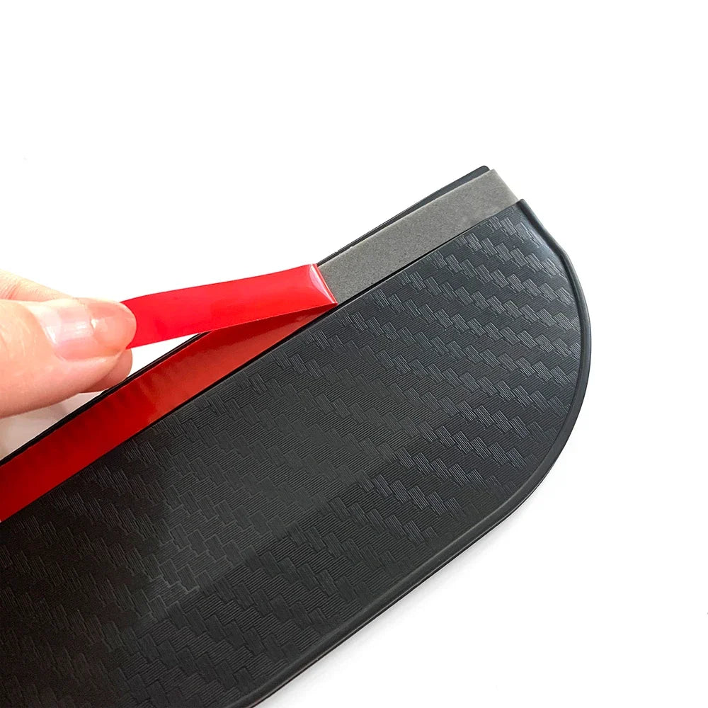 2PCS Carbon Fiber Rearview Mirror Rain Visor Covers for Clear Vision